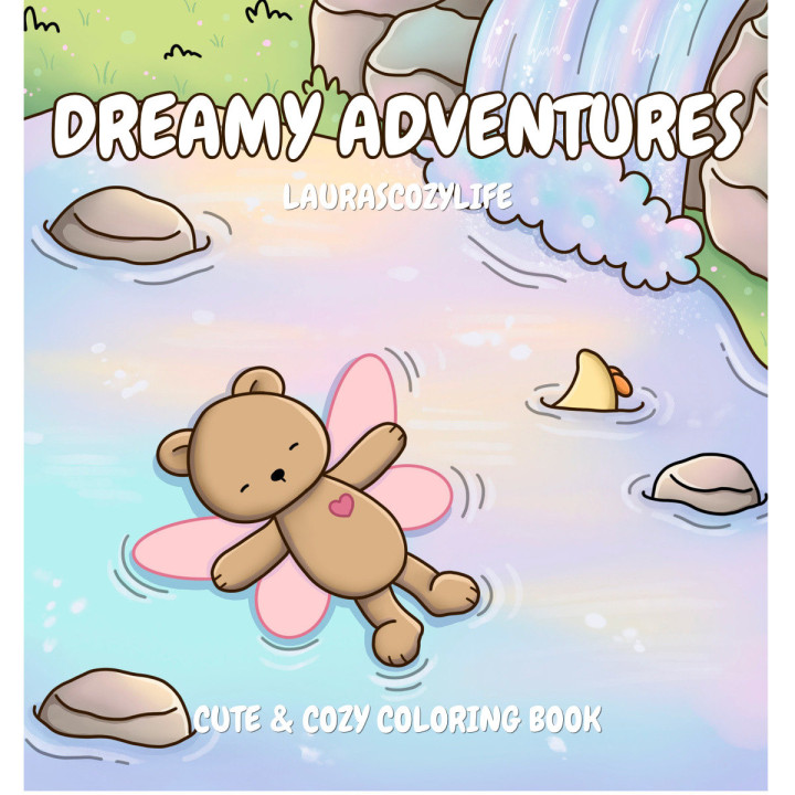 Dreamy Adventures Colouring Book | Laurascozylife