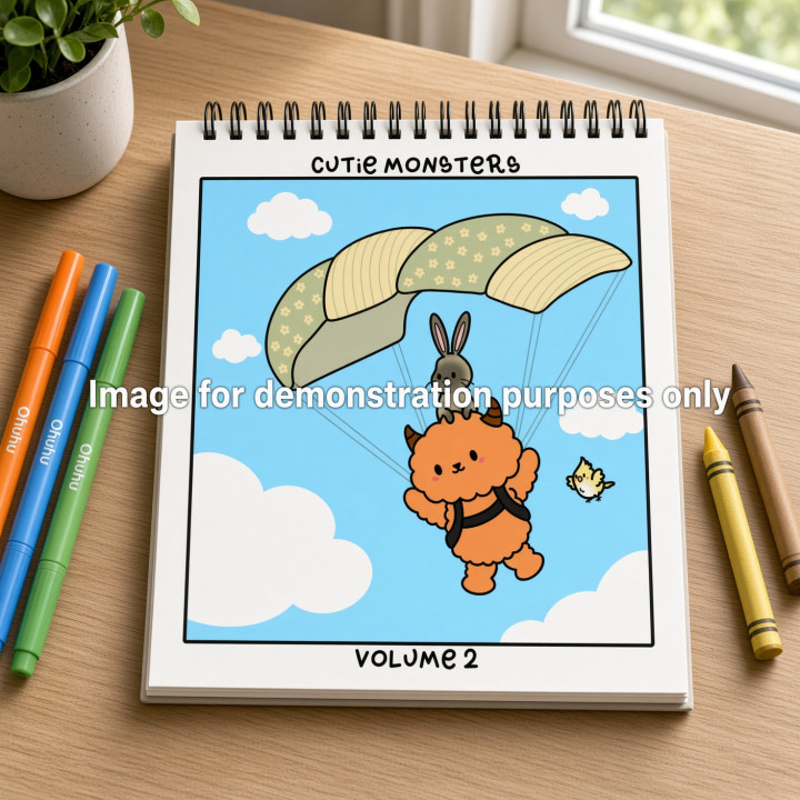 Cutie Monsters Volume 2 Colouring Book | ColorCrush Lab