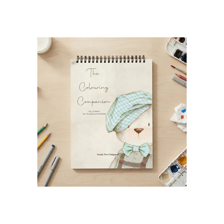Colouring Companion Test & Blend Book | A5 | Hand Drawn Art