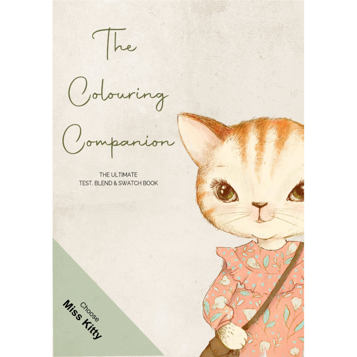 Colouring Companion Test & Blend Book | A5 | Hand Drawn Art
