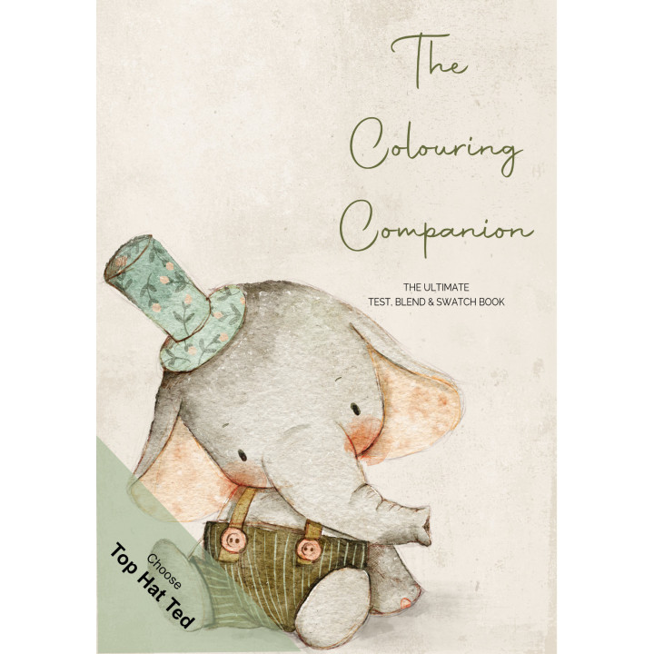 Colouring Companion Test & Blend Book | A5 | Hand Drawn Art