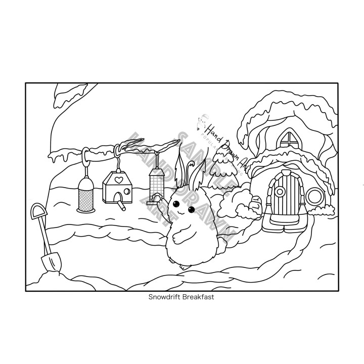Over The Bridge Colouring Book | That Colouring Girl