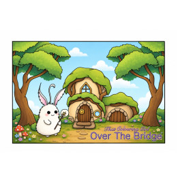 Over The Bridge Colouring Book | That Colouring Girl