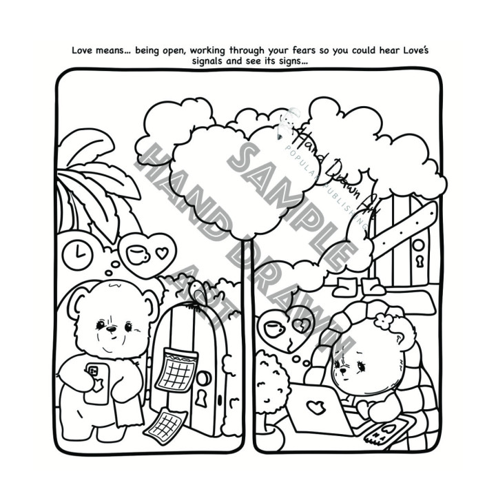 Love Means Soulmate Bears Colouring Book | Victoria Bloom