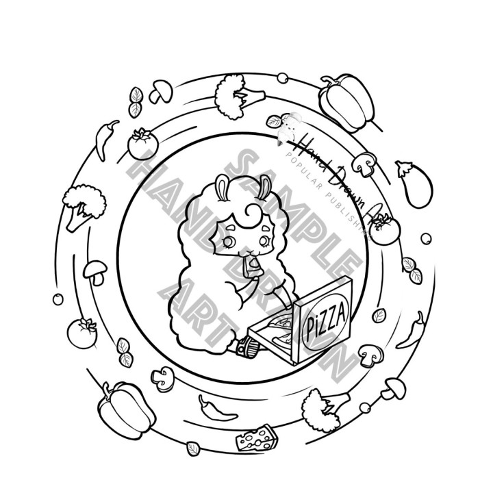 Joytime Coloring Book by Oh Very Cute! | Hand Drawn Art
