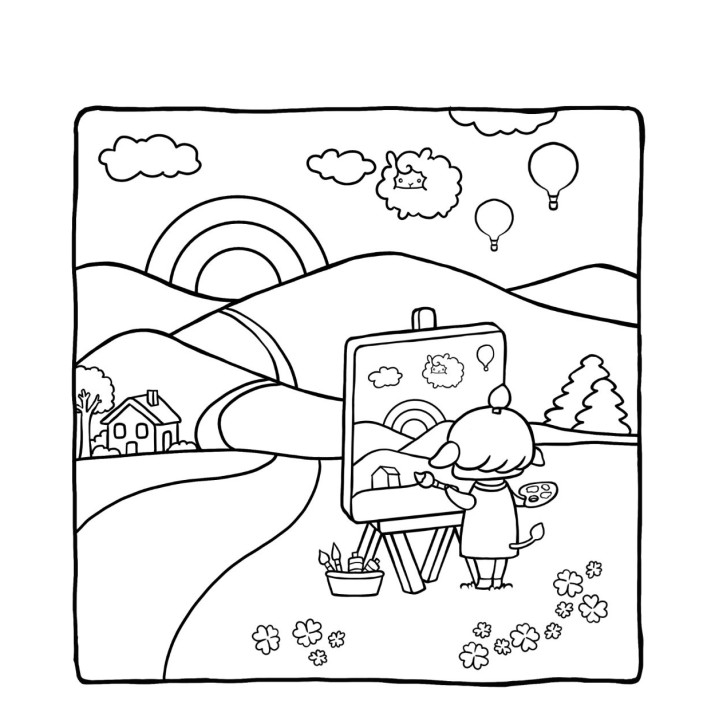 Joytime Coloring Book by Oh Very Cute! | Hand Drawn Art