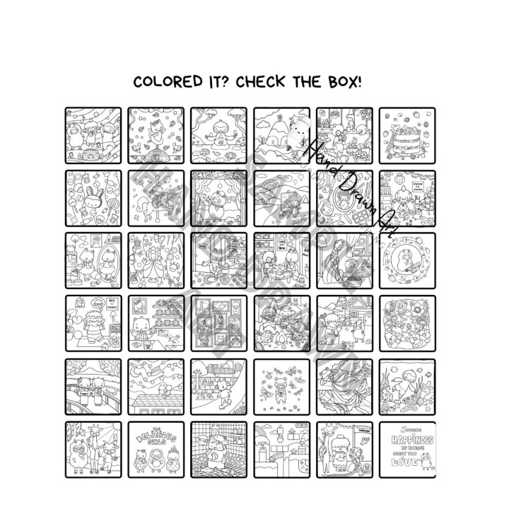 Joytime Coloring Book by Oh Very Cute! | Hand Drawn Art