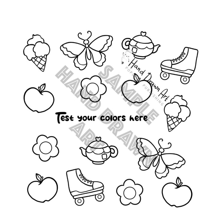 Joytime Coloring Book by Oh Very Cute! | Hand Drawn Art