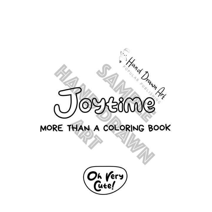Joytime Coloring Book by Oh Very Cute! | Hand Drawn Art