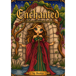 Enchanted Digital Colouring Book | Black Lines